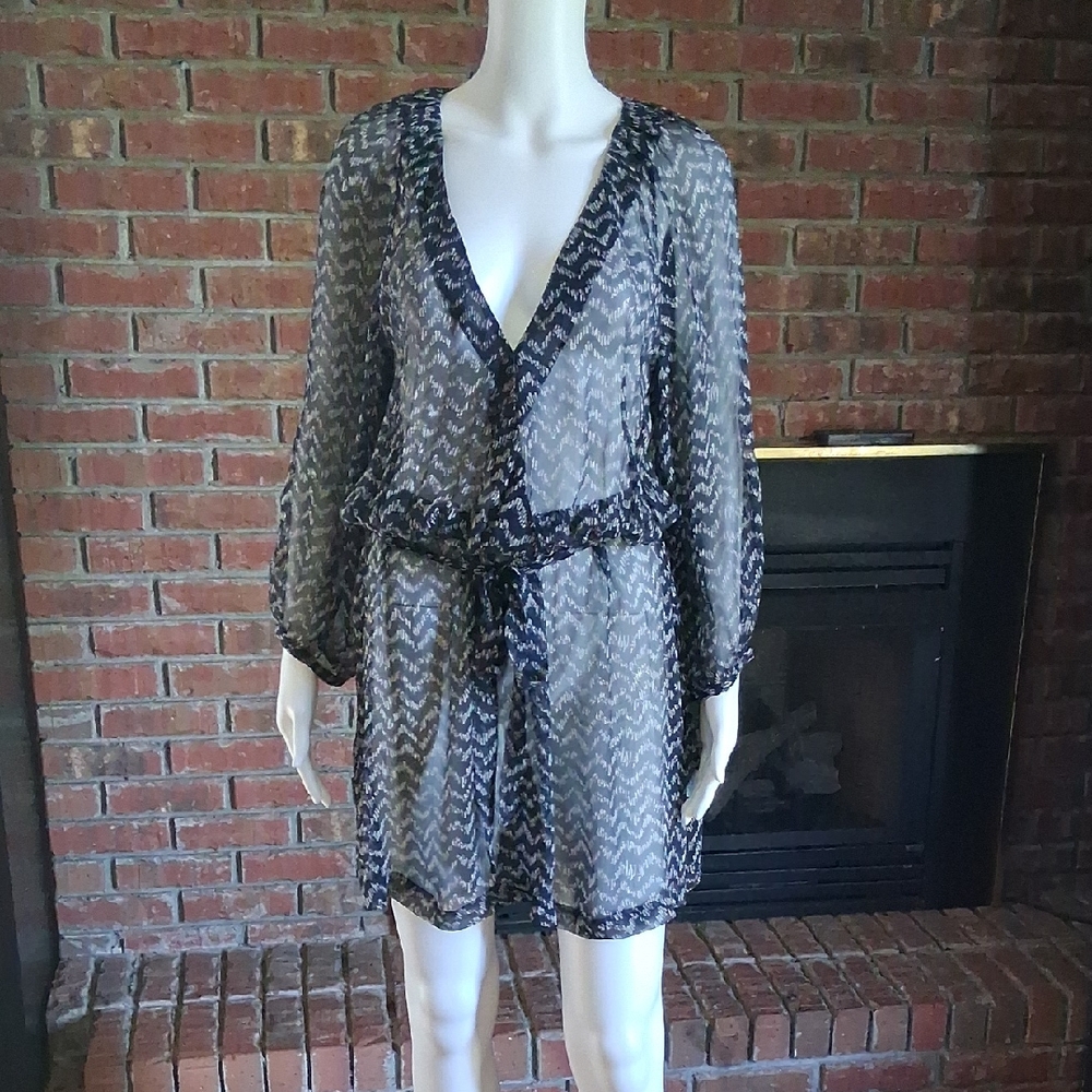 Joie Black and White Printed Cover-Up